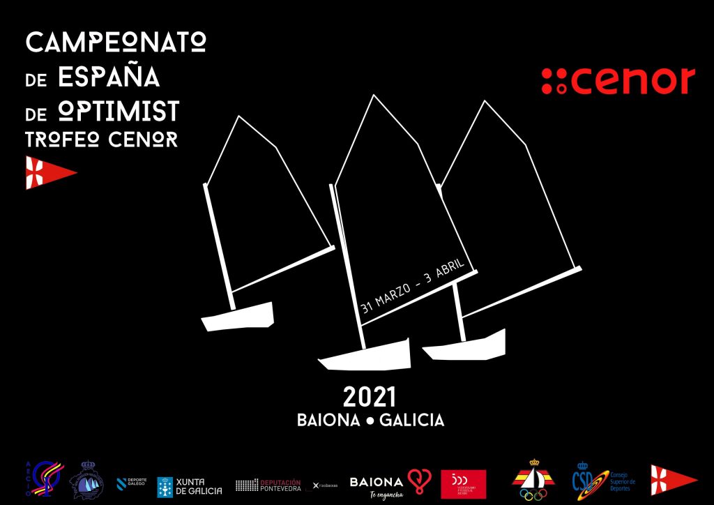 Baiona, Campionat Espanya, Optimist, cartell, 2021