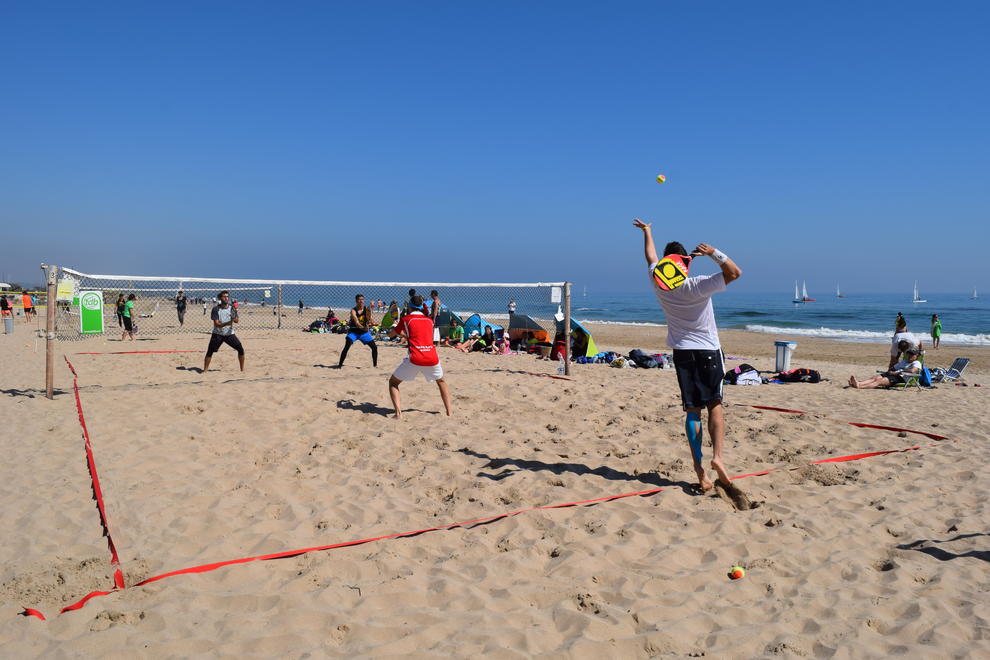 beach tennis, platja, tennis, partit