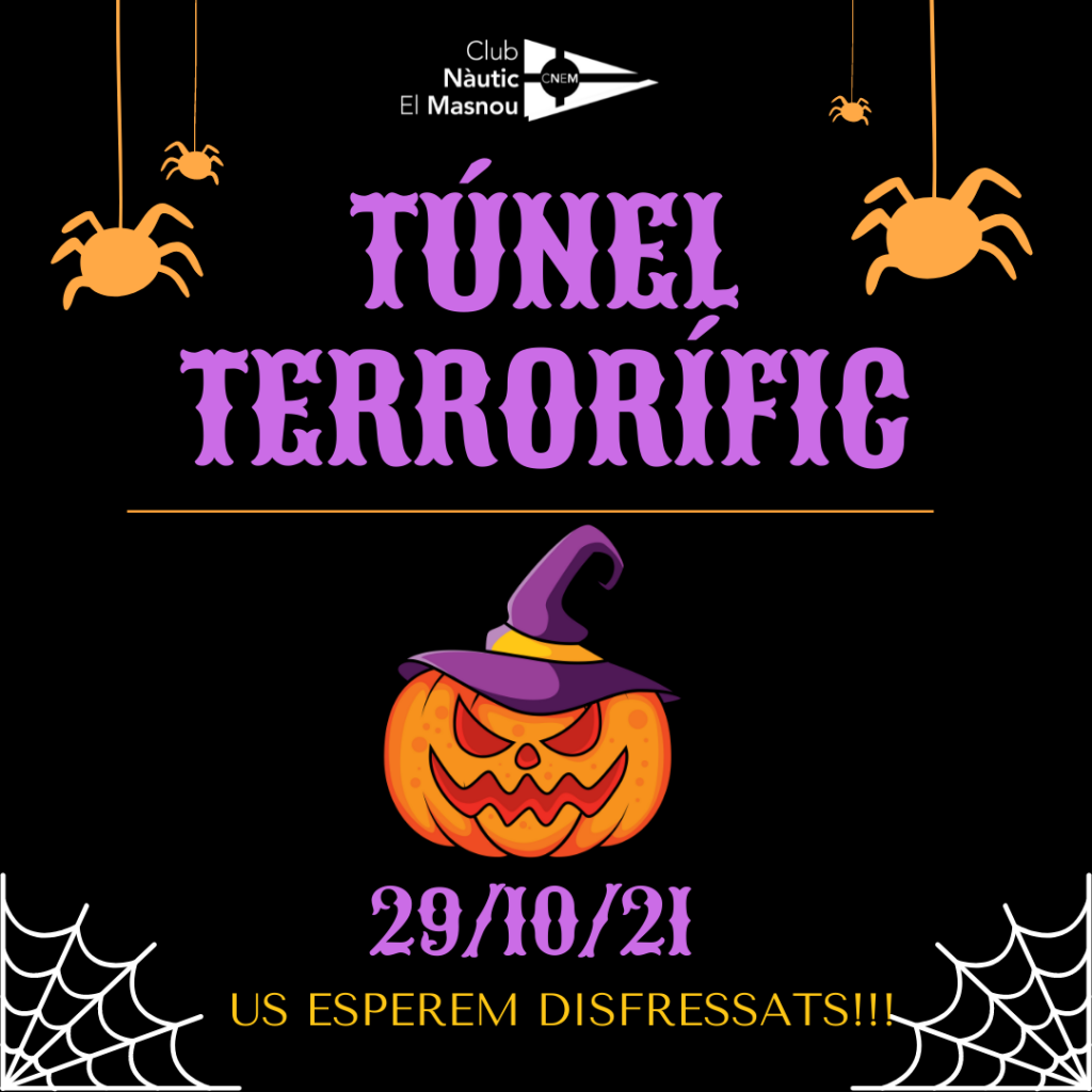 cartell, halloween, 2021, túnel terrorífic