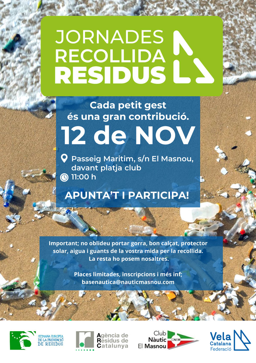 Recollida de residus 2022 - 2022, beach area, club nàutic el masnou, cnem, recollida de residus, Social - Recollida de residus