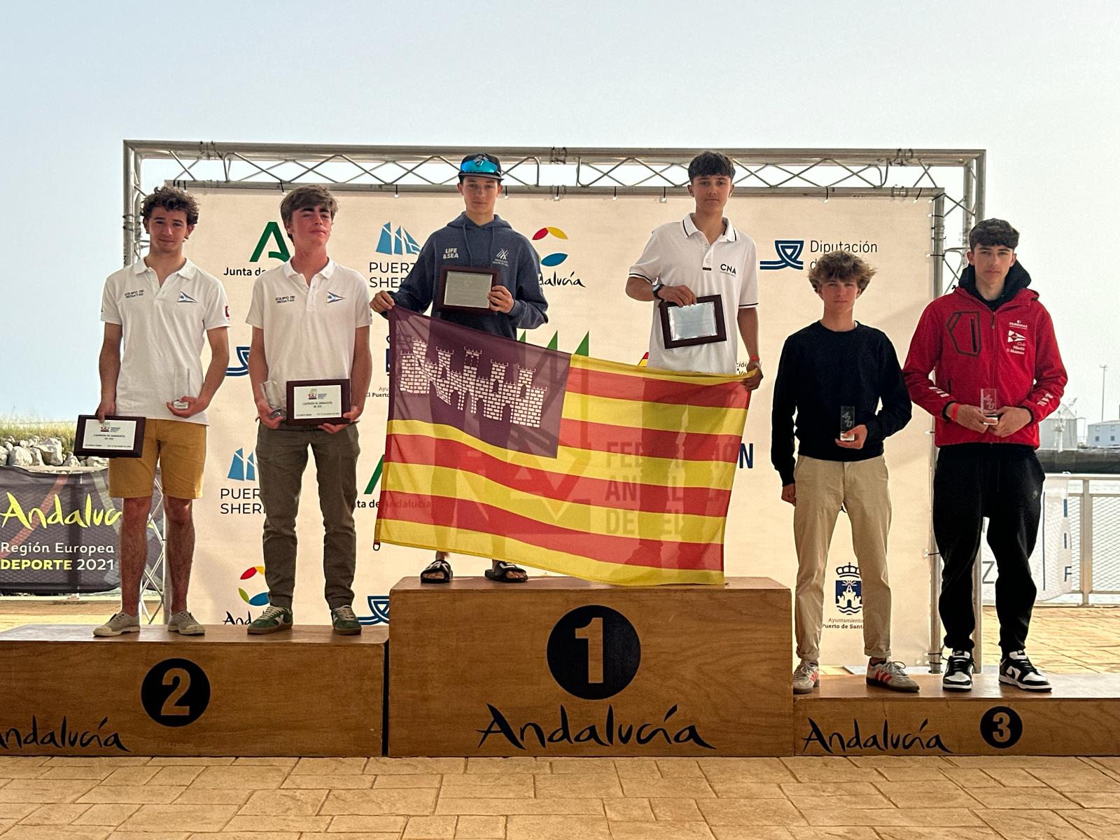 Pedro Sotomayor i Pol Carrión 3rs sots 19 al Campionat d'Espanya 2024 de 420 - 2024, club nàutic el masnou, cnem, Vela - Campionat d'Espanya