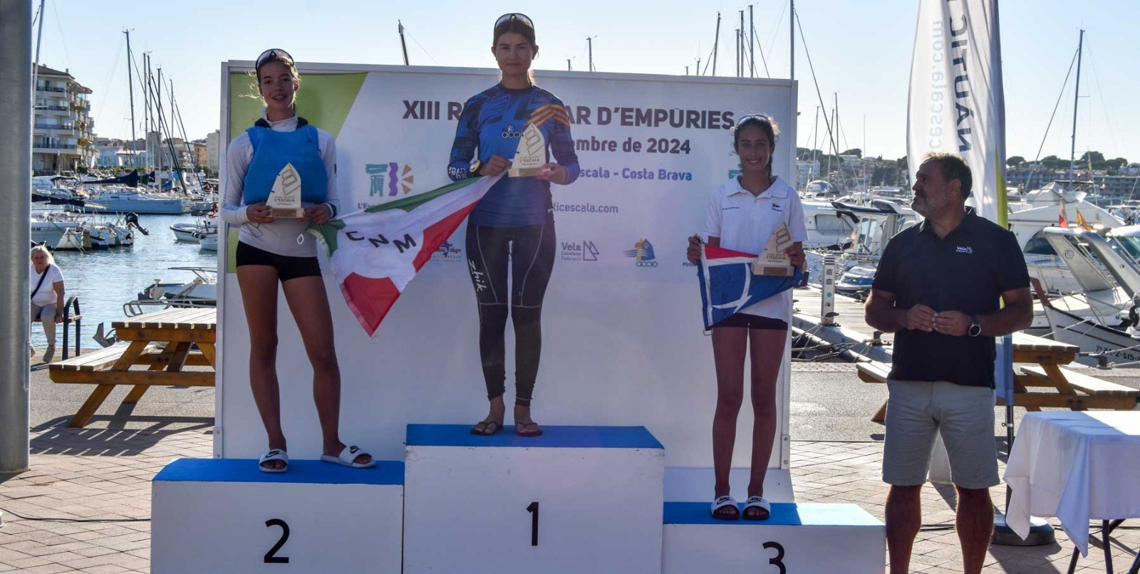 Anna Rentería i Elena López 1a i 2a a la general femenina al XIII Mar d'Empúries - 2024, club nàutic el masnou, cnem, Vela - Mar d'Empúries