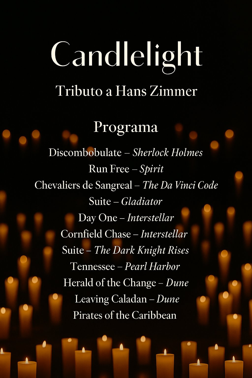 Candlelight Orquestra: Tribut a Hans Zimmer - Monestir de Santes Creus