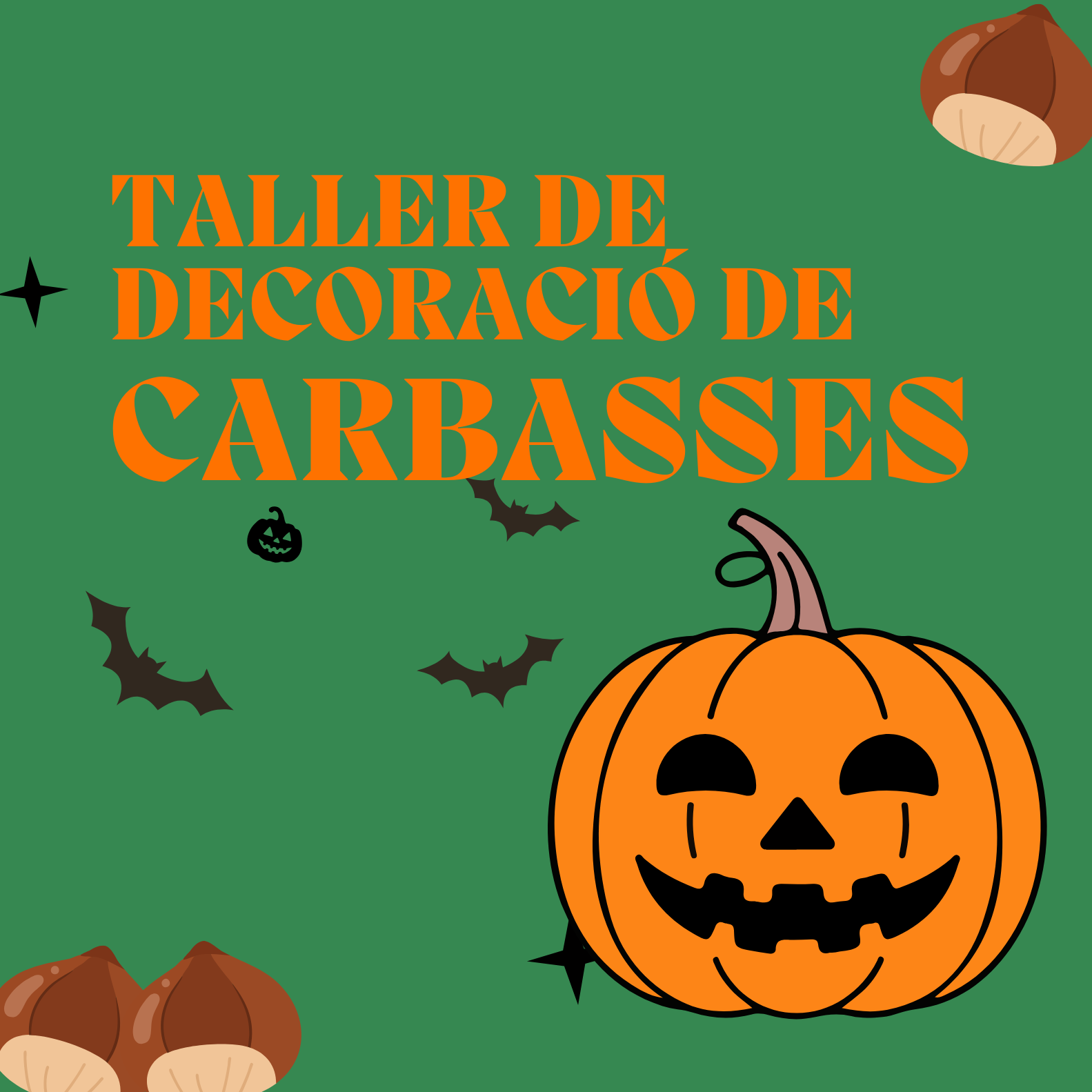 🎃 Vine al Taller de decoració de carbasses! - Monestir de Santes Creus