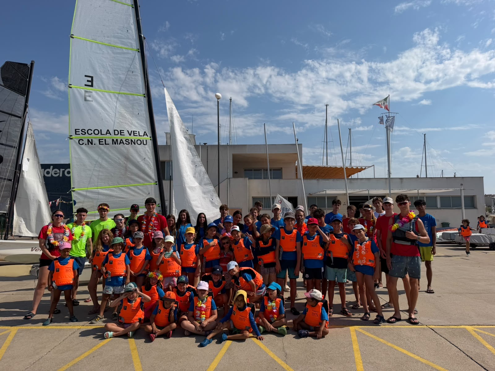 Participants del Campus de Vela del Club Nàutic El Masnou